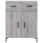 Aparador alto madera contrachapada gris sonoma 69,5x34x180 cm de vidaXL, Aparadores - Ref: Foro24-3200519, Precio: 146,29 €, ...