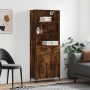 Tall smoked oak plywood sideboard 69.5x34x180 cm by vidaXL, Sideboards - Ref: Foro24-3200518, Price: 135,99 €, Discount: %