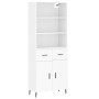 Tall white plywood sideboard 69.5x34x180 cm by vidaXL, Sideboards - Ref: Foro24-3200529, Price: 161,80 €, Discount: %