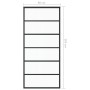 ESG glass and black aluminum sliding door 90x205 cm by vidaXL, Doors - Ref: Foro24-151015, Price: 162,10 €, Discount: %