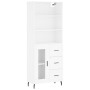 High glossy white plywood sideboard 69.5x34x180 cm by vidaXL, Sideboards - Ref: Foro24-3189527, Price: 154,99 €, Discount: %