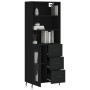 Tall black plywood sideboard 69.5x34x180 cm by vidaXL, Sideboards - Ref: Foro24-3189526, Price: 171,77 €, Discount: %