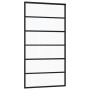 ESG glass and black aluminum sliding door 102x205 cm by vidaXL, Doors - Ref: Foro24-151016, Price: 177,95 €, Discount: %