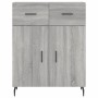 Aparador alto madera contrachapada gris sonoma 69,5x34x180 cm de vidaXL, Aparadores - Ref: Foro24-3200535, Precio: 146,10 €, ...