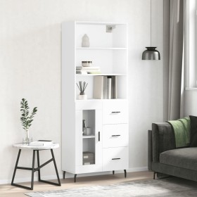 Tall white plywood sideboard 69.5x34x180 cm by vidaXL, Sideboards - Ref: Foro24-3189525, Price: 163,54 €, Discount: %