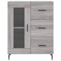 Aparador alto madera contrachapada gris sonoma 69,5x34x180 cm de vidaXL, Aparadores - Ref: Foro24-3189531, Precio: 160,83 €, ...