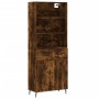 Tall smoked oak plywood sideboard 69.5x34x180 cm by vidaXL, Sideboards - Ref: Foro24-3200534, Price: 146,05 €, Discount: %