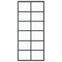 Sliding door, black ESG glass and aluminum, 90x205 cm by vidaXL, Doors - Ref: Foro24-151018, Price: 179,98 €, Discount: %