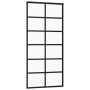 ESG Schiebetür Glas und schwarzes Aluminium 90x205 cm von vidaXL, Türen - Ref: Foro24-151018, Preis: 191,03 €, Rabatt: %