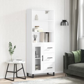 High glossy white plywood sideboard 69.5x34x180 cm by vidaXL, Sideboards - Ref: Foro24-3189535, Price: 158,99 €, Discount: %