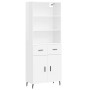 High glossy white plywood sideboard 69.5x34x180 cm by vidaXL, Sideboards - Ref: Foro24-3200531, Price: 142,99 €, Discount: %