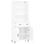 High glossy white plywood sideboard 69.5x34x180 cm by vidaXL, Sideboards - Ref: Foro24-3200531, Price: 142,99 €, Discount: %