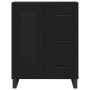 Aparador alto madera contrachapada negro 69,5x34x180 cm de vidaXL, Aparadores - Ref: Foro24-3189534, Precio: 172,92 €, Descue...