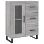 Aparador alto madera contrachapada gris sonoma 69,5x34x180 cm de vidaXL, Aparadores - Ref: Foro24-3189539, Precio: 172,74 €, ...