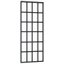 ESG glass and black aluminum sliding door 76x205 cm by vidaXL, Doors - Ref: Foro24-151020, Price: 149,75 €, Discount: %