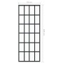 ESG glass and black aluminum sliding door 76x205 cm by vidaXL, Doors - Ref: Foro24-151020, Price: 149,75 €, Discount: %