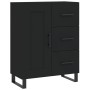 Tall black plywood sideboard 69.5x34x180 cm by vidaXL, Sideboards - Ref: Foro24-3196036, Price: 209,10 €, Discount: %