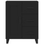 Aparador alto madera contrachapada negro 69,5x34x180 cm de vidaXL, Aparadores - Ref: Foro24-3196036, Precio: 197,99 €, Descue...