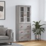 Aparador alto madera contrachapada gris sonoma 69,5x34x180 cm de vidaXL, Aparadores - Ref: Foro24-3198383, Precio: 185,52 €, ...