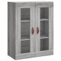 Aparador alto madera contrachapada gris sonoma 69,5x34x180 cm de vidaXL, Aparadores - Ref: Foro24-3198383, Precio: 185,52 €, ...