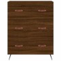 Tall oak brown plywood sideboard 69.5x34x180 cm by vidaXL, Sideboards - Ref: Foro24-3198384, Price: 199,99 €, Discount: %