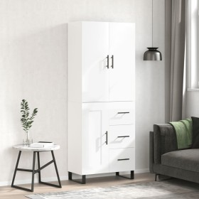 High glossy white plywood sideboard 69.5x34x180 cm by vidaXL, Sideboards - Ref: Foro24-3196037, Price: 184,99 €, Discount: %