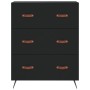 Aparador alto madera contrachapada negro 69,5x34x180 cm de vidaXL, Aparadores - Ref: Foro24-3198378, Precio: 201,84 €, Descue...