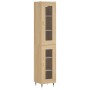 Sonoma oak plywood sideboard 34.5x34x180 cm by vidaXL, Sideboards - Ref: Foro24-3199412, Price: 103,09 €, Discount: %