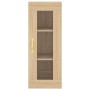 Aparador de madera contrachapada roble Sonoma 34,5x34x180 cm de vidaXL, Aparadores - Ref: Foro24-3199412, Precio: 101,99 €, D...