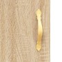 Aparador de madera contrachapada roble Sonoma 34,5x34x180 cm de vidaXL, Aparadores - Ref: Foro24-3199412, Precio: 101,99 €, D...