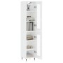 Tall white glossy plywood sideboard 34.5x34x180 cm by vidaXL, Sideboards - Ref: Foro24-3199411, Price: 105,28 €, Discount: %