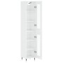 Tall white glossy plywood sideboard 34.5x34x180 cm by vidaXL, Sideboards - Ref: Foro24-3199411, Price: 105,28 €, Discount: %