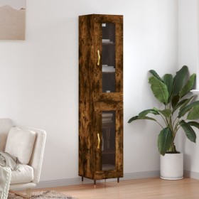 Smoked oak plywood sideboard 34.5x34x180 cm by vidaXL, Sideboards - Ref: Foro24-3199414, Price: 94,99 €, Discount: %