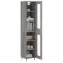 Aparador alto madera contrachapada gris Sonoma 34,5x34x180 cm de vidaXL, Aparadores - Ref: Foro24-3199415, Precio: 98,51 €, D...