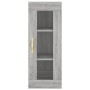 Aparador alto madera contrachapada gris Sonoma 34,5x34x180 cm de vidaXL, Aparadores - Ref: Foro24-3199415, Precio: 98,51 €, D...