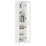 Tall white plywood sideboard 34.5x34x180 cm by vidaXL, Sideboards - Ref: Foro24-3199417, Price: 99,27 €, Discount: %