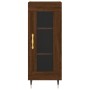 Aparador alto madera contrachapada roble marrón 34,5x34x180 cm de vidaXL, Aparadores - Ref: Foro24-3199416, Precio: 103,38 €,...