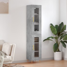 Concrete gray plywood sideboard 34.5x34x180 cm by vidaXL, Sideboards - Ref: Foro24-3199421, Price: 94,99 €, Discount: %