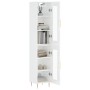 Aparador alto madera contrachapada blanco brillo 34,5x34x180 cm de vidaXL, Aparadores - Ref: Foro24-3199419, Precio: 104,11 €...