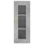 Aparador de madera contrachapada gris hormigón 34,5x34x180 cm de vidaXL, Aparadores - Ref: Foro24-3199421, Precio: 94,99 €, D...