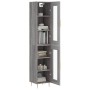 Aparador alto madera contrachapada gris Sonoma 34,5x34x180 cm de vidaXL, Aparadores - Ref: Foro24-3199423, Precio: 98,88 €, D...