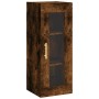 Aparador de madera contrachapada roble ahumado 34,5x34x180 cm de vidaXL, Aparadores - Ref: Foro24-3199422, Precio: 95,82 €, D...