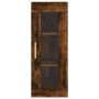 Aparador de madera contrachapada roble ahumado 34,5x34x180 cm de vidaXL, Aparadores - Ref: Foro24-3199422, Precio: 95,82 €, D...