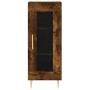 Aparador de madera contrachapada roble ahumado 34,5x34x180 cm de vidaXL, Aparadores - Ref: Foro24-3199422, Precio: 95,82 €, D...