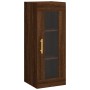 Aparador alto madera contrachapada roble marrón 34,5x34x180 cm de vidaXL, Aparadores - Ref: Foro24-3199424, Precio: 98,58 €, ...