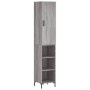 Aparador alto madera contrachapada gris Sonoma 34,5x34x180 cm de vidaXL, Aparadores - Ref: Foro24-3198983, Precio: 89,54 €, D...