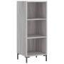 Aparador alto madera contrachapada gris Sonoma 34,5x34x180 cm de vidaXL, Aparadores - Ref: Foro24-3198983, Precio: 89,54 €, D...