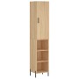 Sonoma oak plywood sideboard 34.5x34x180 cm by vidaXL, Sideboards - Ref: Foro24-3198988, Price: 90,99 €, Discount: %