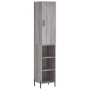 Aparador alto madera contrachapada gris Sonoma 34,5x34x180 cm de vidaXL, Aparadores - Ref: Foro24-3198991, Precio: 91,46 €, D...