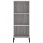 Aparador alto madera contrachapada gris Sonoma 34,5x34x180 cm de vidaXL, Aparadores - Ref: Foro24-3198991, Precio: 91,46 €, D...